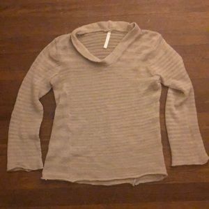 2 for $50 🌼 Souchi Handknit Natural Linen Blend Knit V-Neck Pullover Sweater XS